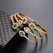 Cao Shi's open bracelet trend ins brass zircon bracelet temperament Korean version simple banquet bracelet gift_ipsvogv.com