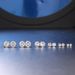 Unisex simple and fresh three claw round earrings with diamonds small earrings_ipsvogv.com