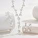 Women’s Jewelry Set Fashion Simple And Exquisite Claw Chain Necklace Earrings Bracelet Set Three Piece Pearl Clavicle Chain Evening Dress Accessories_ipsvogv.com