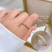【 Real Gold 】 Cross Twisted Full Diamond with Adjustable Opening, Simple Handmade Ring, Couple's Pair Ring_ipsvogv.com