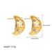 Women’s Jewelry Set Fashion High End Earrings Versatile Temperament Retro Earrings Geometric Inlaid Pearl Zircon Stainless Steel Earrings For Women_ipsvogv.com