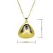 Fashion Hot Selling Water Drop Necklace Copper Hand Polished Vacuum Furnace Electroplating Three Dimensional Love Water Drop Necklace_ipsvogv.com