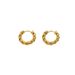 Fashionable Fried Dough Twists ring for women Gold plated simple advanced Versatile titanium steel_ipsvogv.com