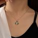 Love Hollow Emerald Necklace Pendant Simple Temperament Personality Clavicle Necklace For Women_ipsvogv.com