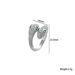 Micro Inlaid Zircon Double Headed For Women, Light Luxury, High-end, Snake Shaped Personalized Index Finger Ring, Niche_ipsvogv.com