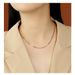 Disco Fashion Necklace Octagonal Snake Bone Chain Female Niche Popular Korean Style INS Style Electroplated Gold-plated Light Luxury Necklace_ipsvogv.com