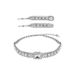 light luxury vintage rhinestone hairpin square clavicle chain necklace simple internet celebrity same style side hairpin _ipsvogv.com
