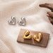 Fashion Glossy Retro Stainless Steel Heart Earrings Simple Temperament High End Creative Personality Earrings_ipsvogv.com