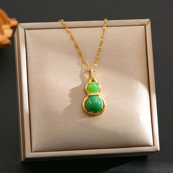 2025 New High-end Niche Necklace With Exquisite Luxurious Temperament, Fashionable And Simple Gourd Women's Instagram_ipsvogv.com