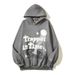 Women's Clothing high street hip hop Travis retro distressed trapped in time foam printed hoodie sweatshirt_ipsvogv.com