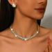 Women’s Jewelry Set Fashion High Quality Sparkling Crystal Necklace Earrings Set Rhinestone Necklace Earrings Dance Performance Accessories_ipsvogv.com