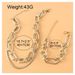 Punk Hip Hop Style Necklace Jewelry Set Jewelry Set Gold Double Snake Bone Chain Jewelry_ipsvogv.com