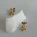 Electroplated Titanium Steel Cute Korean Color Zircon Earrings_ipsvogv.com