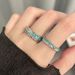 Small Niche Design, Mint Colored Drop Glue Personalized Cool Style, Ins High-end Feeling, Open Index Finger Ring, Couple_ipsvogv.com
