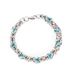 Blue Inlaid Titanium Steel Necklace, Male Niche Design, Hip-hop Style, Thick Collarbone Chain, Couple Accessories_ipsvogv.com