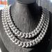 New 15MM Bubble Hip Hop Rap With Diamond Studded Male Cuban Chain_ipsvogv.com