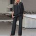 Women's Clothing hot-selling new European and American fashion solid color loose casual irregular suit_ipsvogv.com