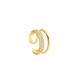 Women's Jewelry Exaggerated Double Layer Zircon Ring Ins Niche Simple Circle Opening Metal Full Diamond Ring_ipsvogv.com
