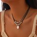 Fashionable Temperament, Irregular Pearl Pendant Niche And Simple CCB Bead Necklace, Choker_ipsvogv.com