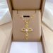 【 Titanium Steel 】 Luxury Angel Cross Internet Celebrity Same Style Deep Pink Necklace For Women's Fashion Trend_ipsvogv.com