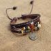 Twelve Constellations Red Agate Bracelet Punk Style For Women And Men Rivet Jewelry Korean Unique Multi-layer_ipsvogv.com