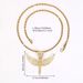 Full Diamond Alloy Rhinestone Titanium Steel Chain Personality Fashion Niche Design Wing Cross Necklace_ipsvogv.com