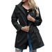 Women's Clothing autumn and winter new hooded waist rainproof clothing zipper women's raincoat outdoor mountaineering clothing jacket_ipsvogv.com