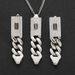 Pendants & Charms New Stainless Steel S Buckle Necklace Earrings Set Female Personality Fashion Trend Micro Inlaid Zircon Hip Hop Jewelry_ipsvogv.com
