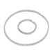 Trendy INS 4mm Tennis Chain Alloy Rhinestone Unisex Necklace Bracelet Set Accessories Jewelry_ipsvogv.com