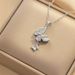 Necklace Jewelry Female Flow Ring Water Drops Hot Selling Accessories Necklace Titanium Steel Necklace Women All-match New Necklace Accessories_ipsvogv.com