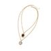 Hot Selling Rhinestone Love Pendant, Austrian Crystal Short Collarbone Oval Hollow Necklace, Girl's Gift_ipsvogv.com