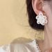 Unisex Super Fairy Crystal Pearl Flower Earrings For Women New Sweet High End Earrings Light Luxury Unique Temperament Earrings_ipsvogv.com