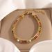 Unisex fashion stainless steel three layer bracelet for women Simple and versatile adjustable gold plated circle bracelet_ipsvogv.com