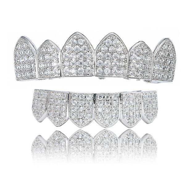 Body Jewelry S925 Silver Moissanite Braces Hip Hop Braces Vampire Fangs_ipsvogv.com