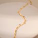 Copper Plated K Real Gold Color Preserving Necklace Handmade Plain Chain Round Rod Mixed Chain Minimalist Small Disc Clavicle Chain_ipsvogv.com