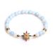 Ladies OL Fashion Bracelet With Gold Plated And Inlaid Zircon Lucky Bracelet, Colorful Octagonal Star Natural Stone_ipsvogv.com