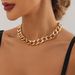 Accessories Punk Geometric Rough Aluminum Chain Necklace Necklace Accessories Women Street Hip Hop Simple Single Layer Necklace Spice Girls_ipsvogv.com