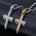 Hip Hop Cross Water Drop Micro Inlaid Zircon Men And Women Trend Ins_ipsvogv.com