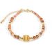3 Cm Faceted Orange Amber Zircon Natural Stone Bracelet Necklace Clavicle Chain Maillard Style_ipsvogv.com