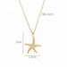 New Korean Version Titanium Necklace For Women's Seaside Starfish Personality Collarbone Chain Fashion Style Stainless_ipsvogv.com