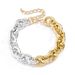Jewelry Punk Hip-hop Thick Chain Collarbone Creative Mixed Color Metal Buckle Single Layer Necklace For Women_ipsvogv.com