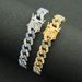 Men's necklace for men and women, full of colorful diamonds, cool Miami accessories CubanChain width 9mm_ipsvogv.com