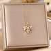 Hip Hop Leopard Head Titanium Steel Necklace Women's Micro Set Pendant Personalized And Fashionable Collar Chain Jewelry_ipsvogv.com