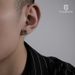 Black And White Dazzling Star Chain Men's Earrings, Personalized, Fashionable, Simple Trend, Trendy Earring Design,_ipsvogv.com