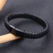 New Men's Bracelet Woven Leather Cord Magnetic Clasp Bangle_ipsvogv.com