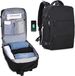 Large capacity men's and women's travel and leisure backpack 15.6 inch computer backpack USB independent shoe compartment waterproof_ipsvogv.com
