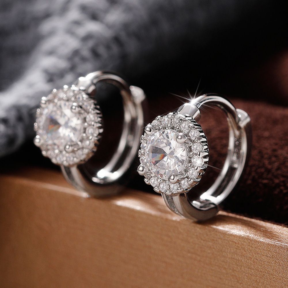 Cao Shi Micro Inlaid Zircon Full Diamond Ear Buckle Copper Crossing Gold Personalized INS Style Versatile Earrings_ipsvogv.com