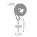 Full Diamond Cross Men, Trendy Street Style Twist Chain, Rap Hip-Hop Alloy Necklace For Men And Women_ipsvogv.com