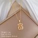 【 】 Stranded Sky Little Bear Light Luxury Charm Gorgeous Full Diamond Necklace Women's Versatile Clavicle Titanium Steel_ipsvogv.com