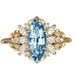 Korean Version Versatile And Simple Small Fragrant Style Ring Inlaid With Lake Blue Zircon Ring, New Accessory_ipsvogv.com